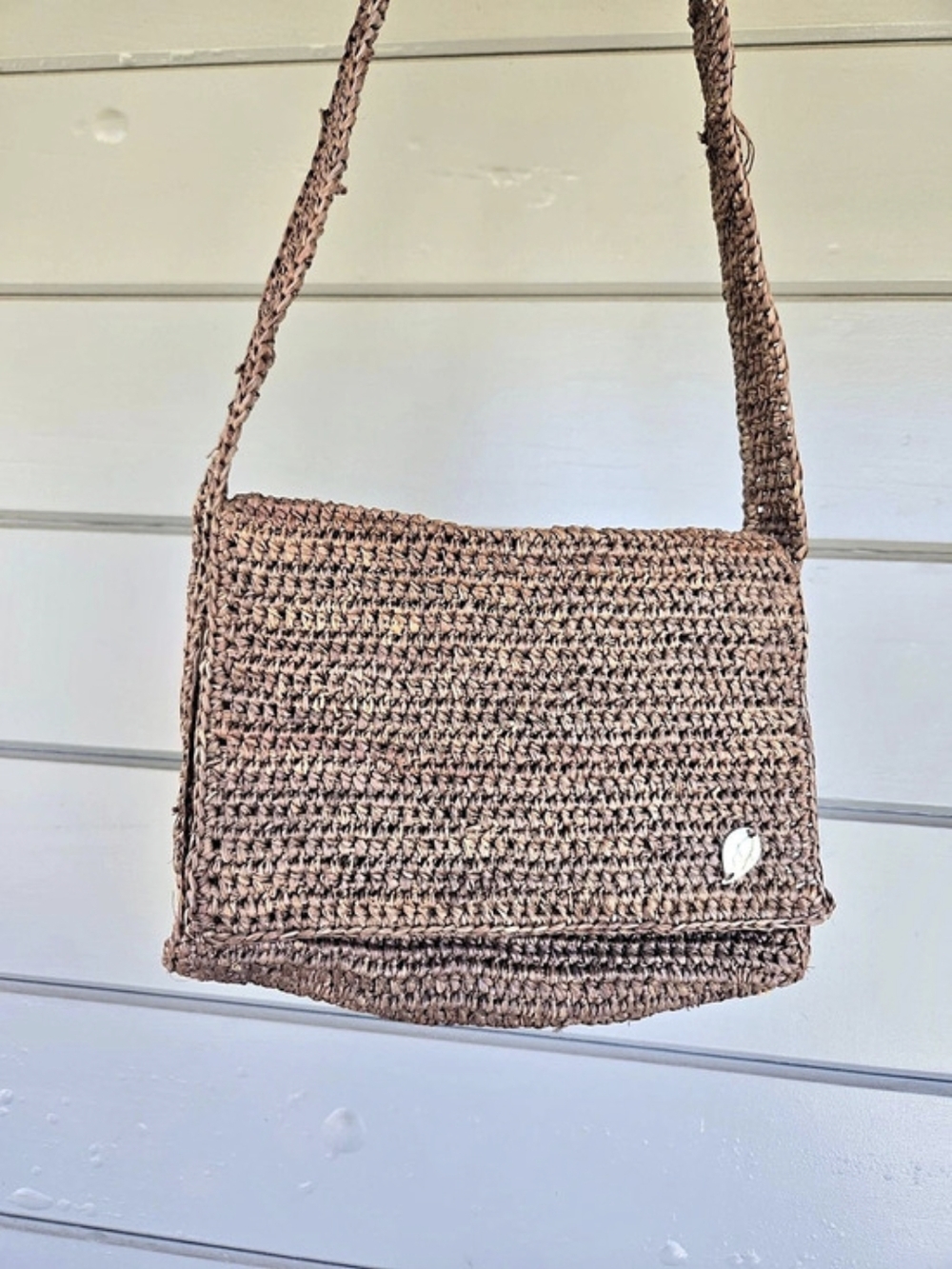 Kaminski Woven Shoulder Bag in Brown